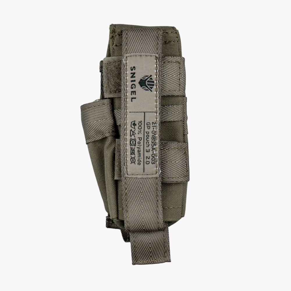 Snigel GP Pouch 3 - Medelstor Universalficka (Grå)