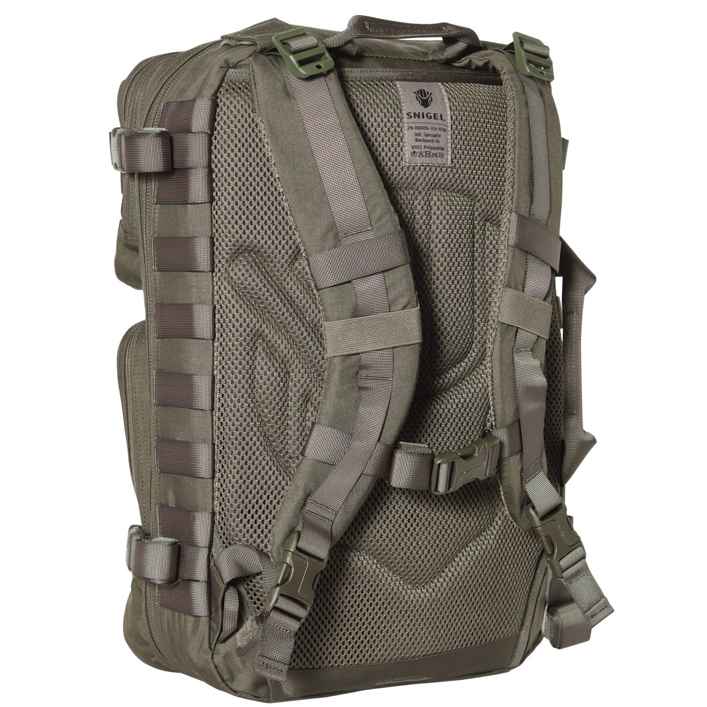 Snigel Specialist Backpack 30L – modulär insatsryggsäck, grå