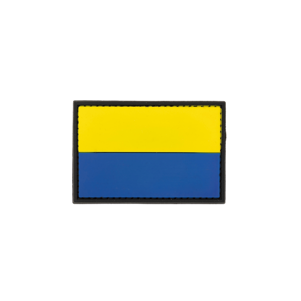 Snigel Blå/Gult märke 40 × 27 mm – Kardborremärke (Blå/Gul)