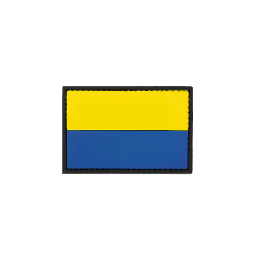 Snigel Blå/Gult märke 40 × 27 mm – Kardborremärke (Blå/Gul)