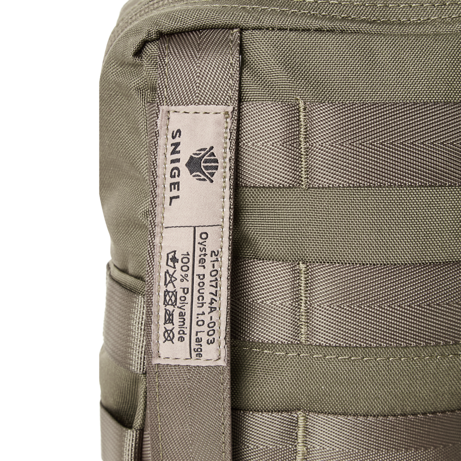 Snigel Oyster Pouch Large - Fällbar Organiseringsficka (Grå)