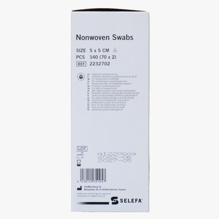 Selefa – Kompress nonwoven 4L 2p – 5x5cm steril – 140 st