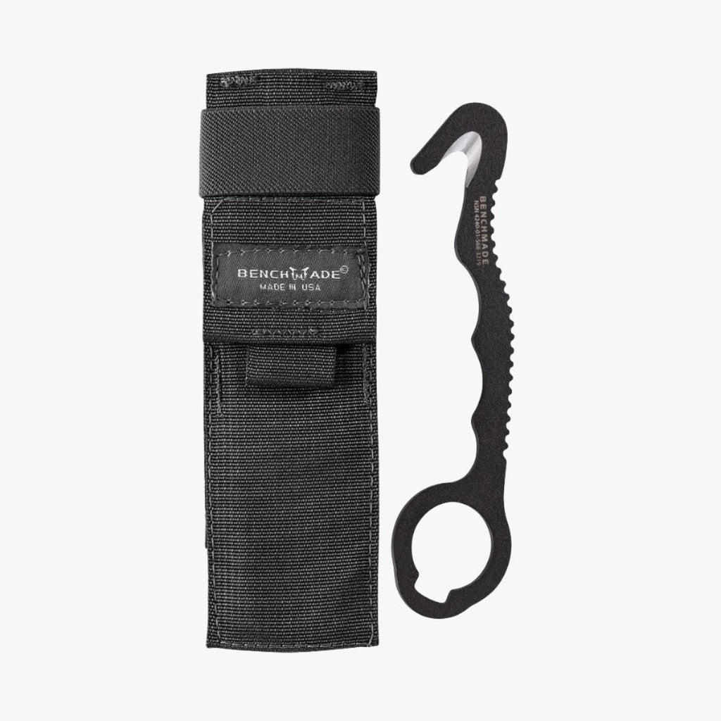 Benchmade Rescue Hook 8 BLKW – räddningskniv / bältskärarverktyg, svart