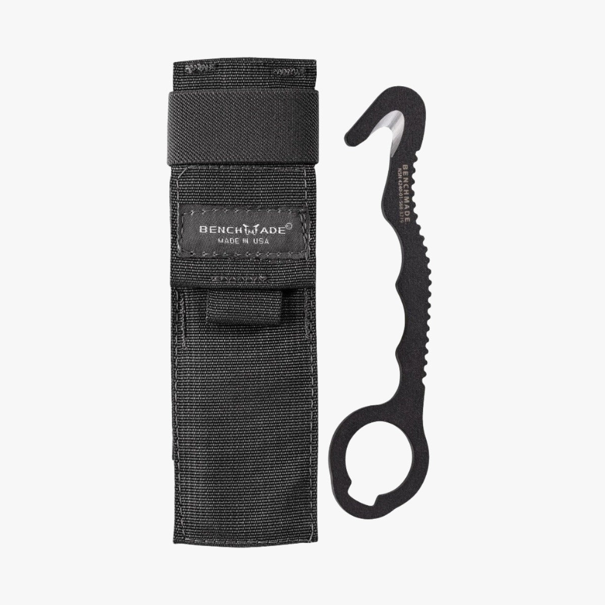 Benchmade Rescue Hook 8 BLKW – räddningskniv / bältskärarverktyg, svart