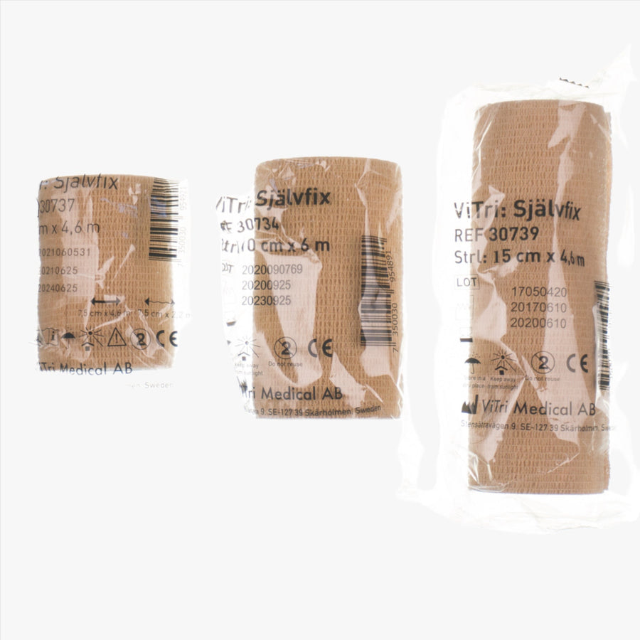 Vitri Självfix Elastisk Binda Självhäftande 7,5 cm x 4,6 m